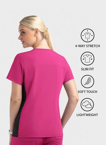 Maevn Matrix Impulse Women's Wrap Top مع لوحات متماسكة على النقيض in Kuwait