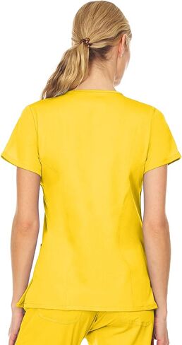 MediChic Women Scrubs Mock Neck Four Pocket Scrub Top With 4-Way Stretch, Available in Over 20 Colors in Saudi Arabia