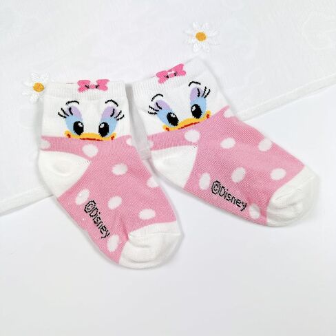 Kid Ankle Socks Disney Character Ankle Socks, Mickey Minnie Donald Daisy Design, 4 Pairs or 5 Pairs Set in Saudi Arabia