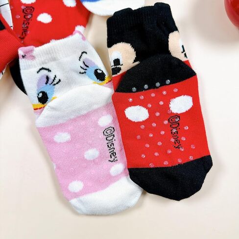 Kid Ankle Socks Disney Character Ankle Socks, Mickey Minnie Donald Daisy Design, 4 Pairs or 5 Pairs Set in Saudi Arabia