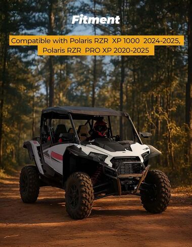 المرايا الجانبية Kemimoto Pro XP ومرآة المركزية الخلفية متوافقة مع Polaris RZR Pro XP 2020-2025 ، RZR XP 1000/XP 4 1000 2024 2025 - UTV Accessories 2883762 2883763 in Saudi Arabia