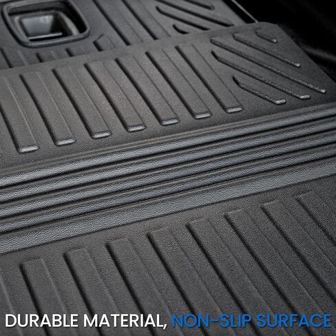 Cargo Mat Backrest Mats for 2021-2025 Jeep Grand Cherokee L, All Weather TPE Trunk Cargo Liner Car Mat Accessories(Cargo Mat+3rd Row Backrest Mat) in Kuwait