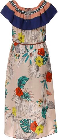 Little Girls Sleeveless Relax Fit Jumpsuit Floral Flower Stripe Romper Jumpsuit in Saudi Arabia
