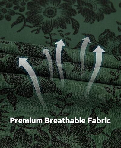 Big & Tall Men’s Vintage Floral Short Sleeve Button-Down Hawaiian Shirt – Breathable Casual Beach Vacation Shirt in Kuwait