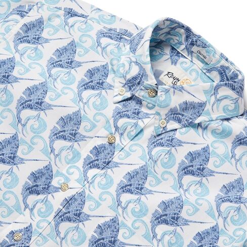 Reyn Spooner Oceanic Hawaiian Aloha Shirt - Button Front in Saudi Arabia