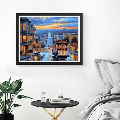 Diymood Paint by Numbers for Kids & Adults Beach, DIY Oil Painting Landscape Acrylic Paint by Number Kits for Kids & Adults Beginner for Home Wall Decor 16x20 inch in Saudi Arabia