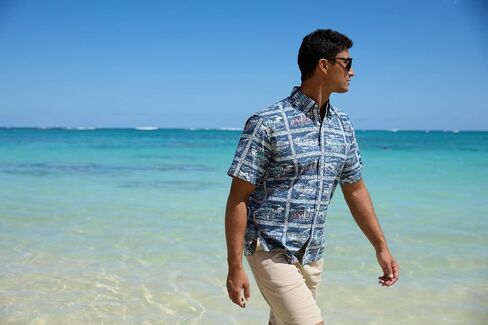 Reyn Spooner Oceanic Hawaiian Aloha Shirt - Button Front in Saudi Arabia