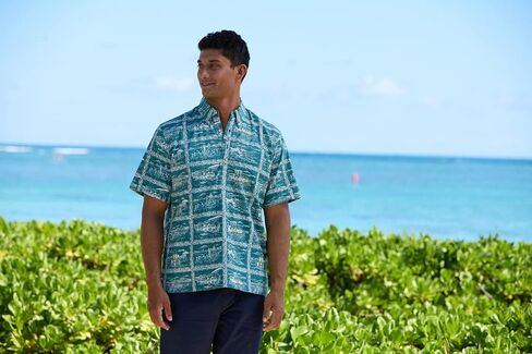 Reyn Spooner Oceanic Hawaiian Aloha Shirt - Button Front in Saudi Arabia