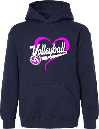 اذهب إلى كل شيء من تصميم قلب الكرة الطائرة ، وهو رجال للنساء شباب قميص قميص in Kuwait