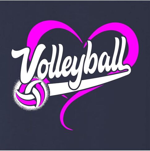 اذهب إلى كل شيء من تصميم قلب الكرة الطائرة ، وهو رجال للنساء شباب قميص قميص in Kuwait