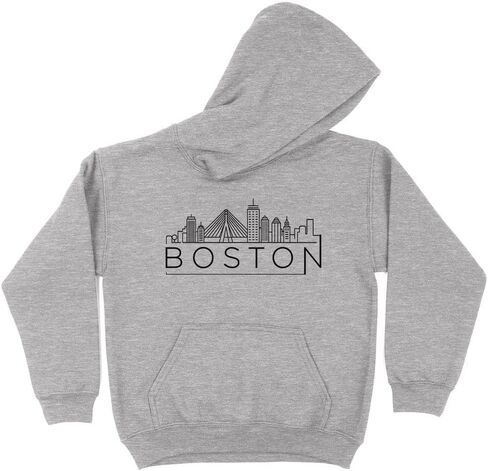 Skyline Boston Massachusetts Kids Hoodie Sweatshirt Youth in Kuwait