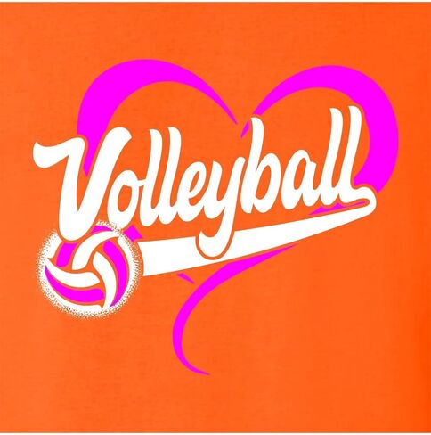 اذهب إلى كل شيء من تصميم قلب الكرة الطائرة ، وهو رجال للنساء شباب قميص قميص in Kuwait