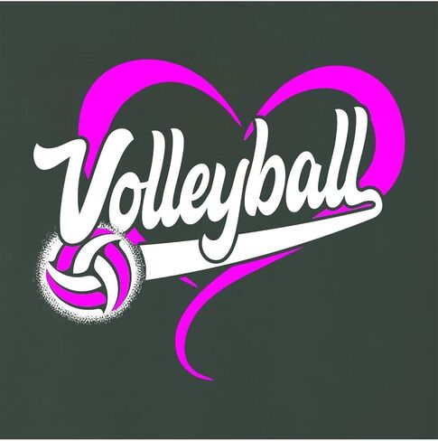 اذهب إلى كل شيء من تصميم قلب الكرة الطائرة ، وهو رجال للنساء شباب قميص قميص in Kuwait