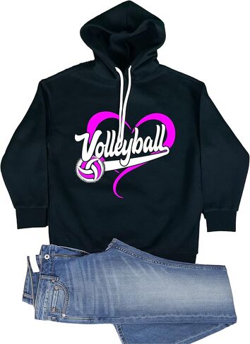 اذهب إلى كل شيء من تصميم قلب الكرة الطائرة ، وهو رجال للنساء شباب قميص قميص in Kuwait