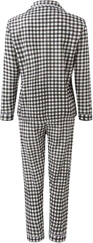 Long Pajamas for Women Set Silk V Neck Sleepwear Button up Cute Matching Lounge Sets Soft 2 Piece Pj Set with Pockets in Saudi Arabia