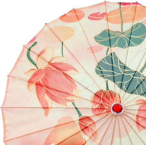 Bamboo Silk Parasol for Japanese Chinese Dance 32" Photo Props in Kuwait