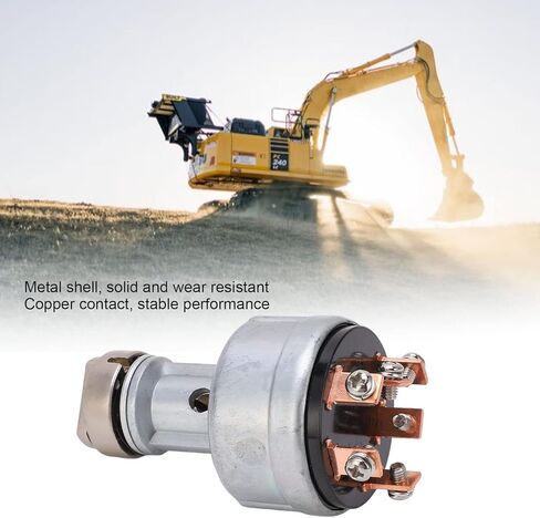 بداية مفتاح الإشعال لبداية حفارة Komatsu PC200 PC210 ، وأجزاء إصلاح مع مفتاحين ، بنية الصلب سبيكة in Kuwait