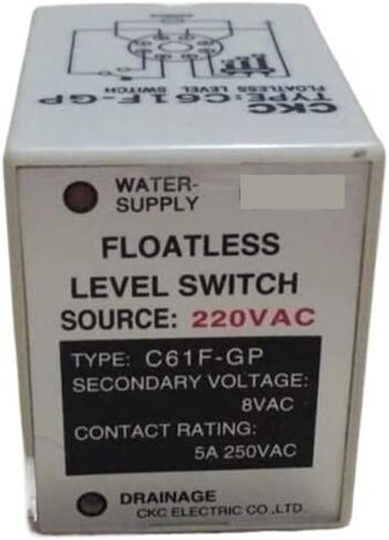 1pc C61F-GP 8 Pin Liquid Level Relay Floatless Relay Water Level Control Pump Automatic Switch 12VDC 24VDC 110VAC 220VAC(220VAC) in Saudi Arabia