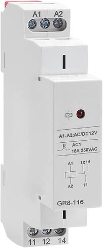 90 18 64mm تتابع متوسطة مضغوطة DIN Rail Relay Swite Switch Switch Mechanical Life 1 107 Protection Legate IP40 in Saudi Arabia