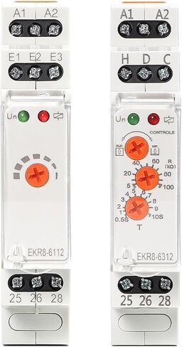 Water Level Relay Float Switch 24-240VAC/DC Electronic Liquid Level Control Monitoring Relay 5A Type 3 Knob Working EKR8(6112 AC220V) in Saudi Arabia