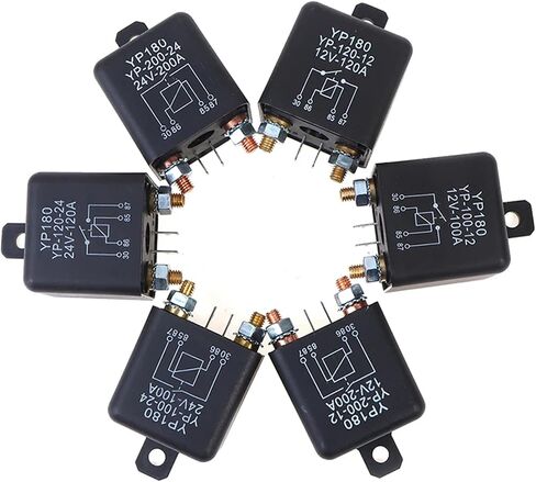 ارتفاع تيار 4 دبوس التتابع WM686 بطارية مزدوجة معزولة 12V 24V 200A 120A 100A سيارة شاحنة السيارات التتابع (24V 100A) in Saudi Arabia