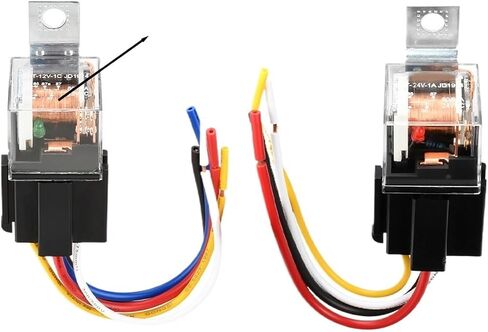 1PC ترحيل السيارات المضاد للماء DC 12V/24V 80A 4PIN 5PIN SPDT جهاز التحكم في السيارة التبديل (24V 4PIN) in Saudi Arabia