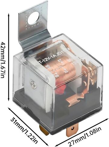 1PC ترحيل السيارات المضاد للماء DC 12V/24V 80A 4PIN 5PIN SPDT جهاز التحكم في السيارة التبديل (24V 4PIN) in Saudi Arabia