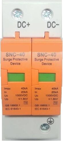 DURGE DETECTION DECTION SPD DC 500V 800V 1000V 2P DC1000V 20KA ~ 40KA GOLTAGE ARRESTER HOUS in Saudi Arabia
