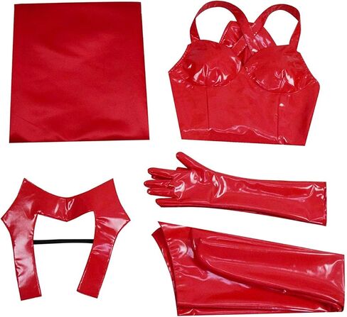 المرأة WANDA MAXIMOFF COSPLAY COSPLAY COSTUME RED BEMSUITS CLOAK تناسب SCARLET WILDCH HALWOWEEN COSPLAIN in Kuwait