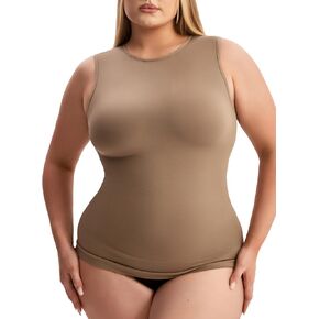 خزان ضغوط للنساء من الخصر مع رقبة عالية قابلة للتعديل - Cami cami من أجل التحكم في البطن - مشكل الجسم camisole in Kuwait