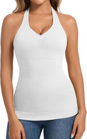 JOYSHAPER Women Tummy Control Shapewear Tank Tops Halter Seamless Compression Camisole Slimming Body Shaper Camisole in Saudi Arabia