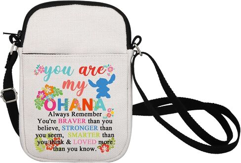 Ohana Gifts You're My Ohanas Crossbody Bag Ohana Family Gifts Inspirational Ohana Friend Gifts Hawaiian Hibiscus Flower Bag in Saudi Arabia