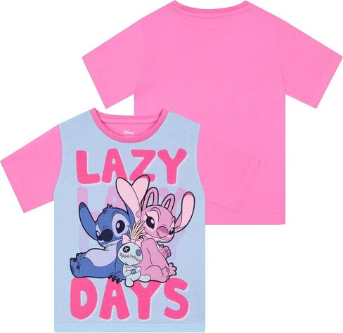 Disney Stitch Pajamas, Short Sleeve Lilo And Stitch Pjs, Cute Girls Pajamas, Pajama Set For Summer in Saudi Arabia
