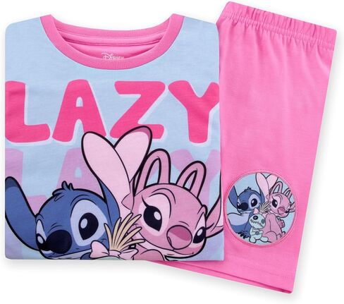 Disney Stitch Pajamas, Short Sleeve Lilo And Stitch Pjs, Cute Girls Pajamas, Pajama Set For Summer in Saudi Arabia