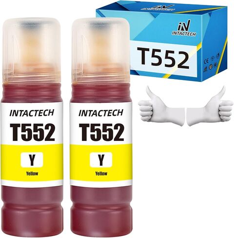 Compatible with T552 552 T552120-S Photo Black Work for ET-8550 ET-8500 Printer (2-Pack, 70 ml) in Saudi Arabia
