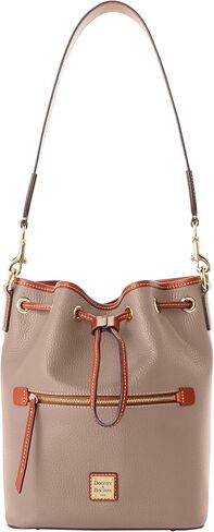Dooney & Bourke Women's Drawstring in Pebble Grain Leather, Medium Sized Handbag with Closure in Saudi Arabia
