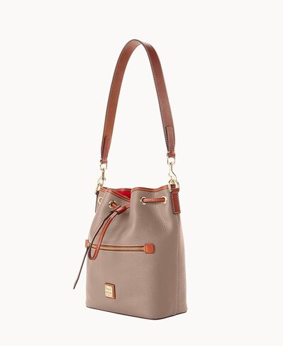Dooney & Bourke Women's Drawstring in Pebble Grain Leather, Medium Sized Handbag with Closure in Saudi Arabia
