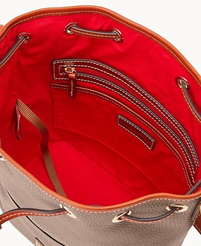 Dooney & Bourke Women's Drawstring in Pebble Grain Leather, Medium Sized Handbag with Closure in Saudi Arabia
