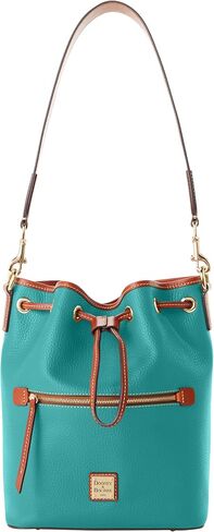 Dooney & Bourke Women's Drawstring in Pebble Grain Leather, Medium Sized Handbag with Closure in Saudi Arabia