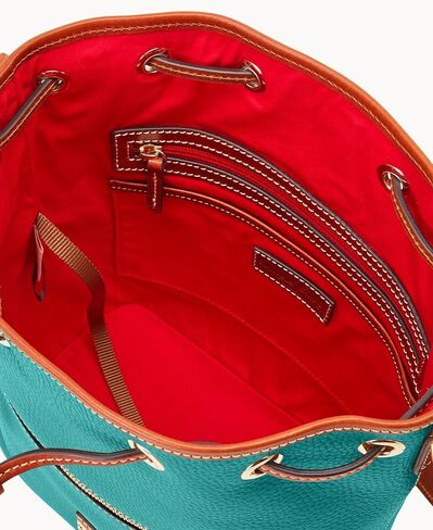 Dooney & Bourke Women's Drawstring in Pebble Grain Leather, Medium Sized Handbag with Closure in Saudi Arabia