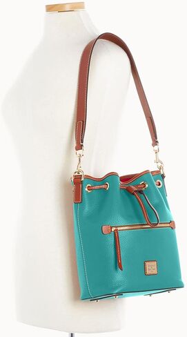 Dooney & Bourke Women's Drawstring in Pebble Grain Leather, Medium Sized Handbag with Closure in Saudi Arabia