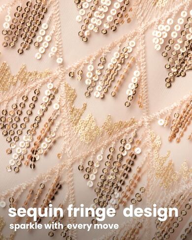 Welaken Girls واحد كتف الترتر فستان الزعنفة مع سحاب جانبي in Kuwait