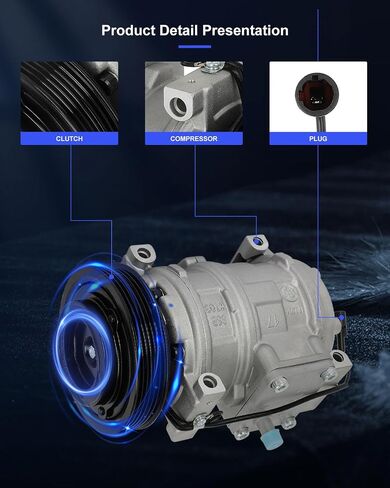 ECCPP A/C Compressor with Clutch 1993-1998 Fit for Jeep Grand Cherokee 4.0L CO 22021C AC Compressor in Saudi Arabia