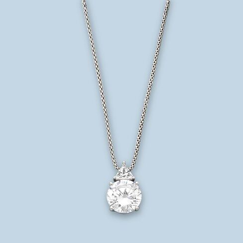 Ross-Simons 6.75 ct. t.w. CZ Pendant Necklace in Sterling Silver. 20 inches in Saudi Arabia