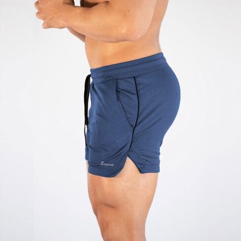 Surenow 3 Pack Mens Running Gym Shorts Quick Dry Workout Lightweight Shorts 3 Inch Breathable Athletic Shorts with Pockets in Saudi Arabia