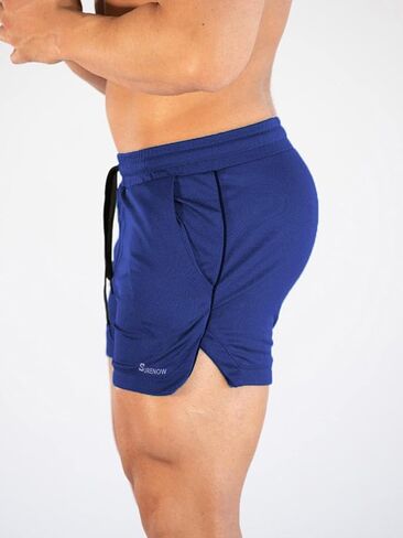 Surenow 3 Pack Mens Running Gym Shorts Quick Dry Workout Lightweight Shorts 3 Inch Breathable Athletic Shorts with Pockets in Saudi Arabia