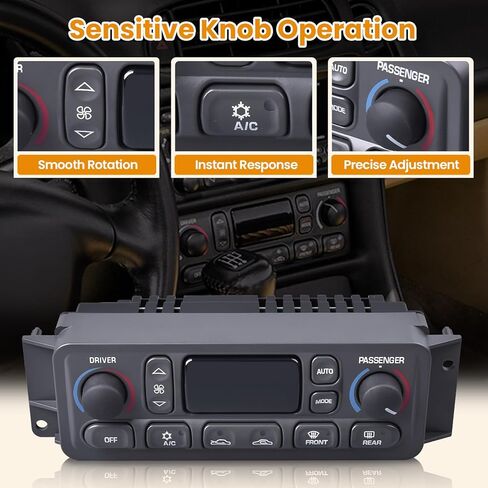 09352181 A/C Heater Climate Control Module Compatible with Chevy Corvette C5 1997-2004 5.7L Replace# 10345293, 16254311, 09380441, 10436062 HVAC Panel Switch in Saudi Arabia