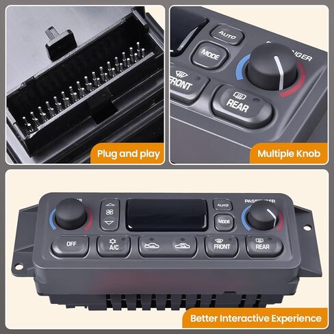 09352181 A/C Heater Climate Control Module Compatible with Chevy Corvette C5 1997-2004 5.7L Replace# 10345293, 16254311, 09380441, 10436062 HVAC Panel Switch in Saudi Arabia