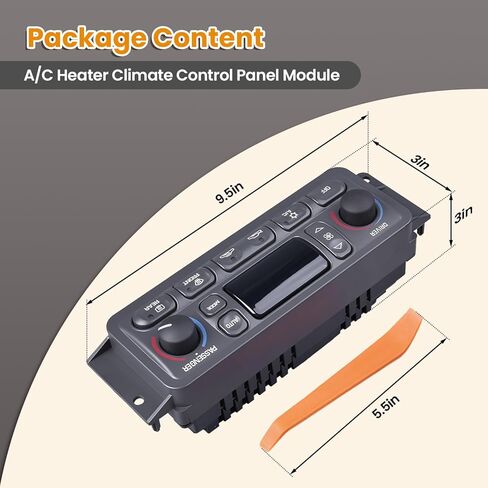 09352181 A/C Heater Climate Control Module Compatible with Chevy Corvette C5 1997-2004 5.7L Replace# 10345293, 16254311, 09380441, 10436062 HVAC Panel Switch in Saudi Arabia