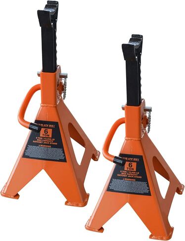 Buffalo Tools JS10MSET: 10 Ton Medium Height Jack Stand Set (2Pk) in Saudi Arabia